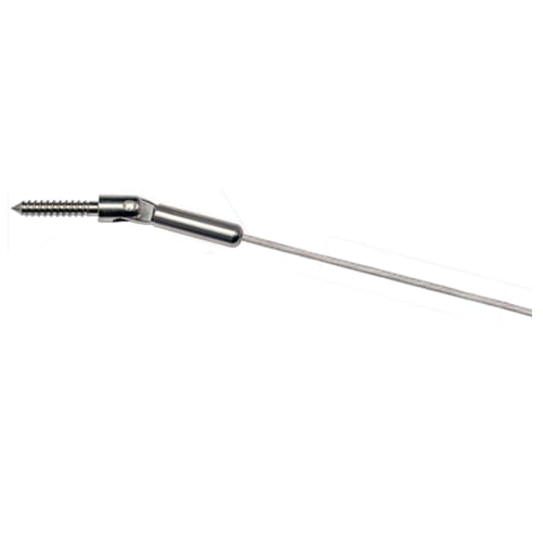 Cable Railing Hardware for Wood Posts — Push-Lock® with Lag Clevis preview 1