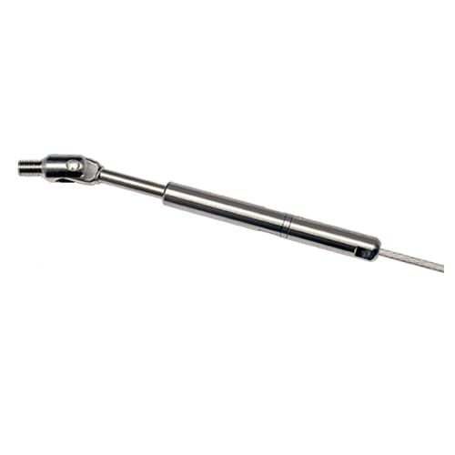 Cable Railing Hardware for Metal Posts — Push-Lock® Tensioner with Threaded Clevis preview 1