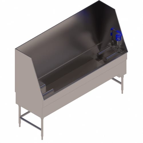 Bicycle Washing Station With Built-in Debris Catching System: Right Drain (B84-RH)