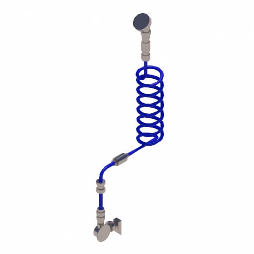 Bikewash: Single Inlet Fixture with Lightweight Hose & Inline Ball Valve Flow Control