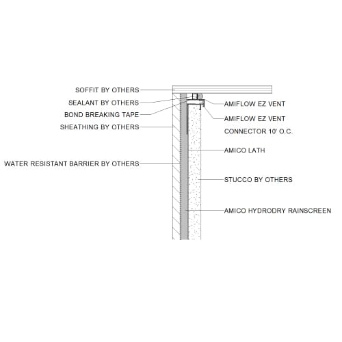 preview of AMICO Hydrodry® Moisture Control System: AMICO E-Z Vent™ Vinyl Hi-Performance Trim