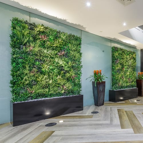 Planter And Planted Wall Partition