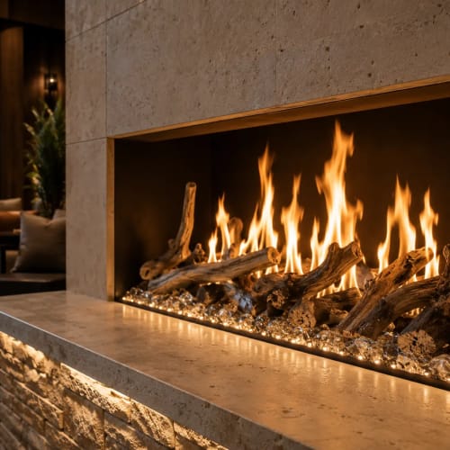 BLAZE Indoor 4 Sided Open Gas Fireplace Series preview 3