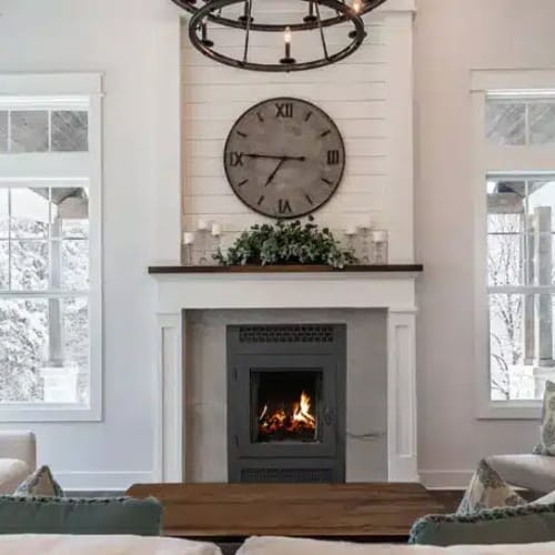 Single Sided Wood Burning Fireplaces