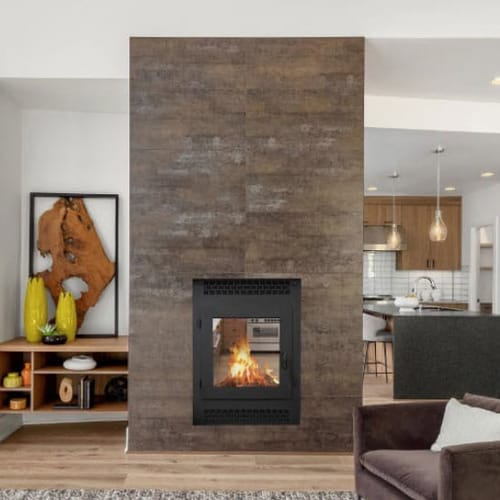 See-Through Wood Burning Fireplaces