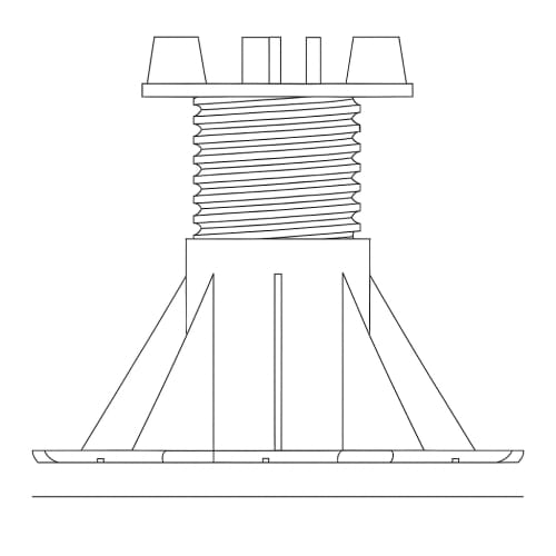 SB Adjustable Pedestal Supports: SB-8 preview 1