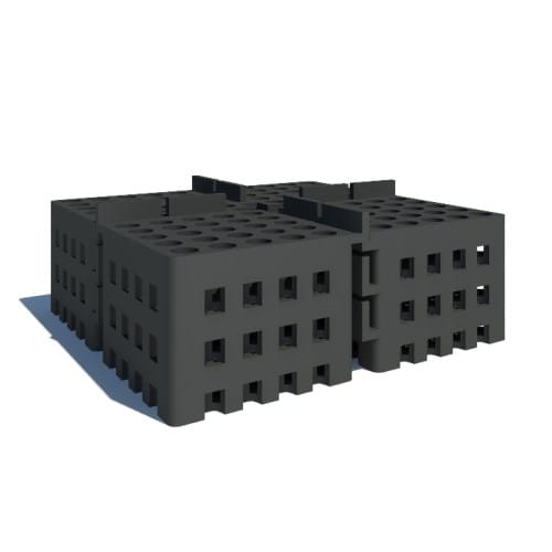 PAVE-EL with Leveling Plates (Shims) & Stacked Pedestals