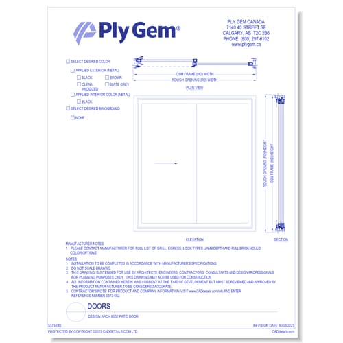 preview of Design Arch 6550 Patio Door