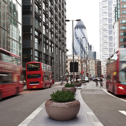 GIOVE 75-50 Precious Stone Crash Rated Planter preview 3
