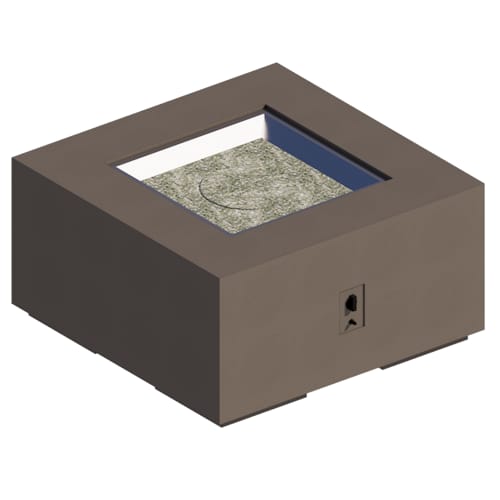 Cove Square Gas Fire Pit Table 42" (CVS-42NG)