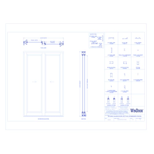 Sliding Glass Door: 2P2T BP (SGD8100)