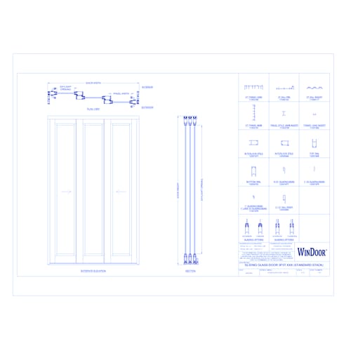 Sliding Glass Door: 3P3T BP (SGD8100)