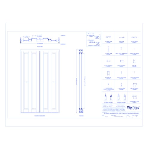 Sliding Glass Door: 4P2T BP (SGD8100)
