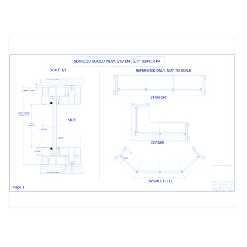 GW9994G Envista Seamless Glazed Aluminum Bay Window