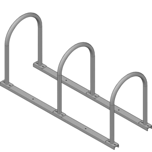 (850803) Rail Rack, Multi-Arch, 3-Arch, Surface Mount 