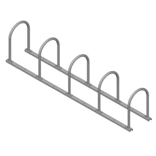 (850805) Rail Rack, Multi-Arch, 5-Arch, Surface Mount 