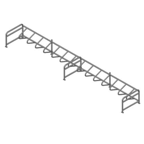 (854000-1A) Bike Stall, Double, 28-Bike, Surface Mount 