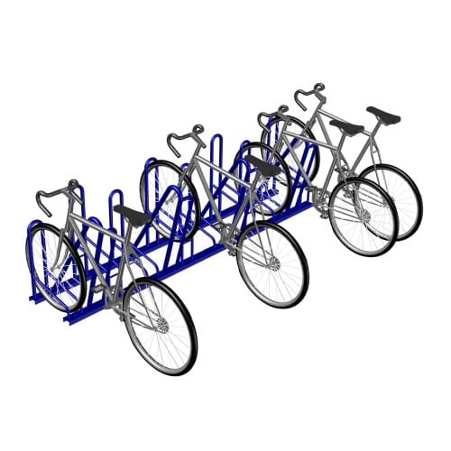 (852008-A) Pinnacle-A, Alternating Height Rack, 8-Bike, Surface Mount  preview 1