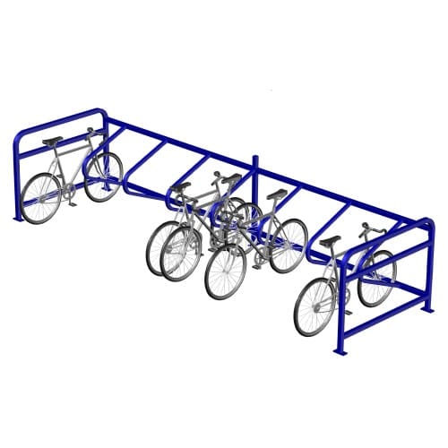(854000 & 854000-1A) Bike Stall, Single & Double, 14-Bike & 28-Bike, Surface Mount  preview 1
