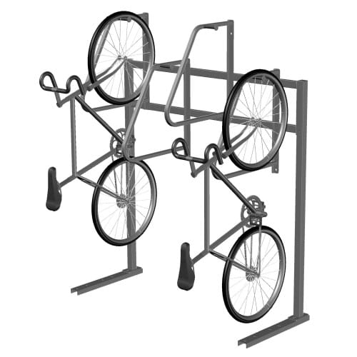 (CVR-S) Compact Vertical Rack (Bike Hanger), Single Sided, 4-Bikes, Floor Mount  preview 1