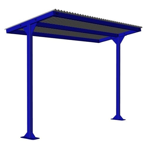 (855020) Bike Shelter, 2-Post, 11' Long, Surface Mount  preview 1