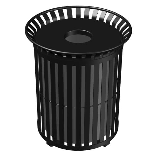 (223-32) Litter Receptacle, 32 Gallon, Flared Top, Surface Mount  preview 2