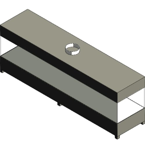 Custom 13' Four Sided - C-VIEW (C4W13) Commercial Gas Fireplace