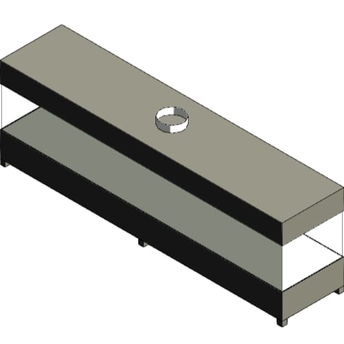 Custom 14' Four Sided - C-VIEW (C4W14) Commercial Gas Fireplace