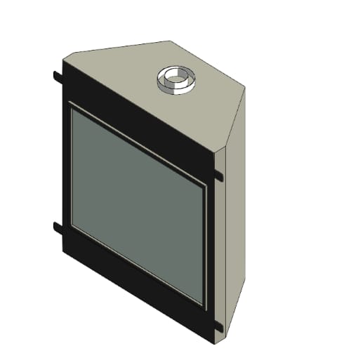 46" Single Sided - DELRAY Square Series (DRSQ46-2) Residential Gas Fireplace