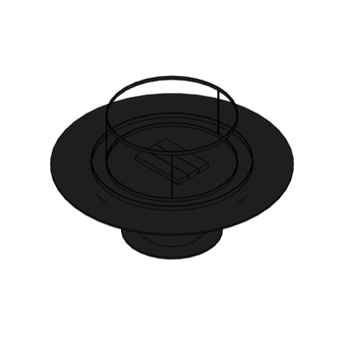 Custom 36" Round Custom Firepit - CFPO-RD Series (CFPO-RD-36-TB-DL-MS) Commercial Gas Fireplace