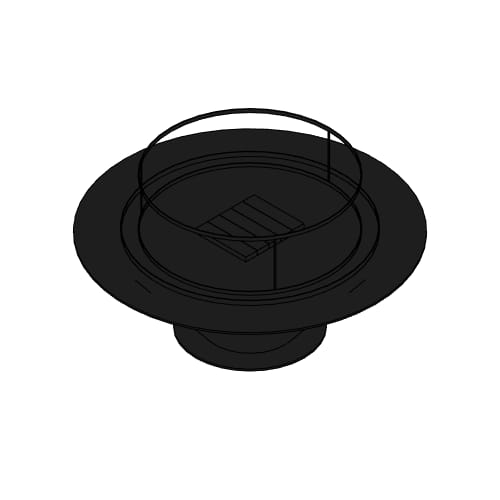 Custom 48" Round Custom Firepit - CFPO-RD Series (CFPO-RD-48-TB-DL-MS) Commercial Gas Fireplace