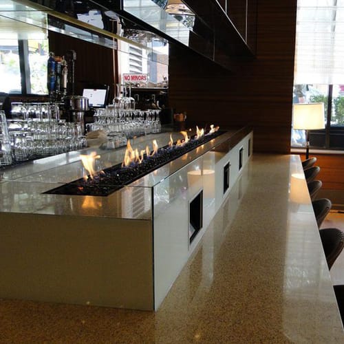 Four Sided Commercial Gas Fireplace preview 5