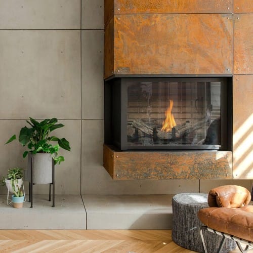 Corner Residental Gas Fireplace preview 1
