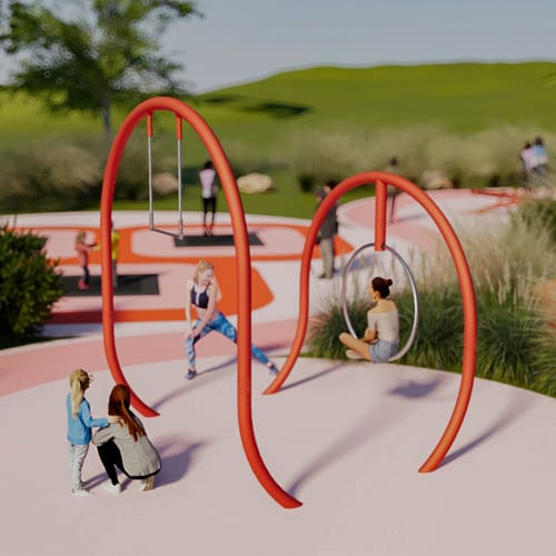 Aerial Loops Duo – 1 Hoop, 1 Trapeze preview 1