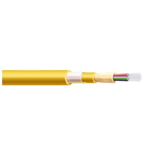 Cable: Indoor Multi-Tube 6F-48F Fan Out - Double Sheath - Glass Yarn Armored - Dielectric