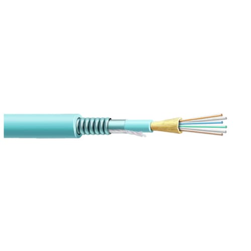 Cable: Indoor Multi-Tube 6F-48F Fan Out - Double Sheath - ECCS Tape Armored - Non Dielectric