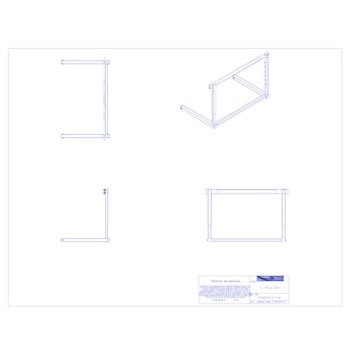 preview of Hurdles: 47'' Collegiate L Shaped Aluminum (HLCOL47)