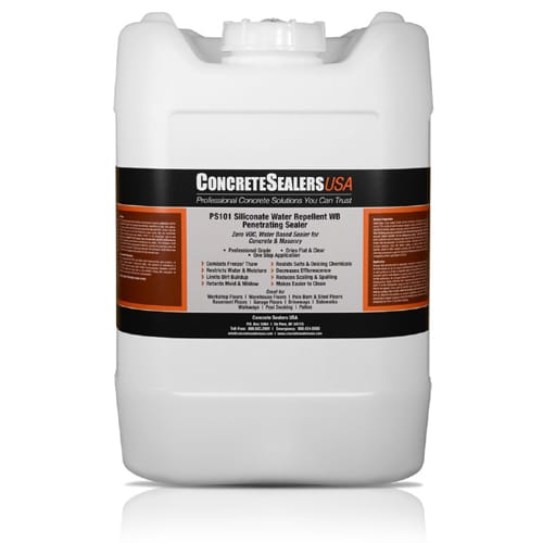 PS101 Siliconate Water Repellent WB Penetrating Sealer (5 gal.) - Concrete Sealers USA preview 1