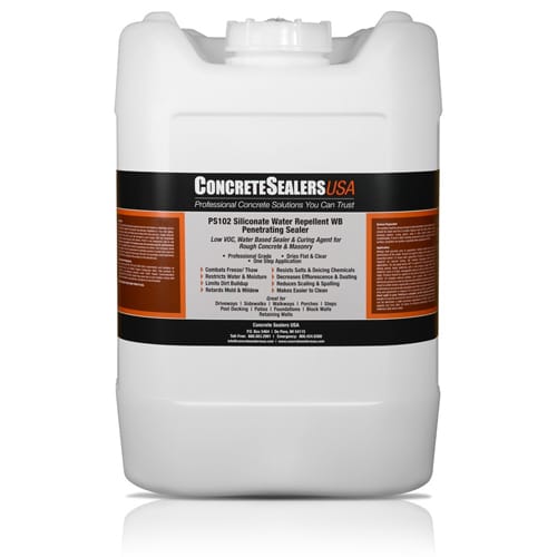 PS102 Siliconate Water Repellent WB Penetrating Sealer (5 gal.) - Concrete Sealers USA preview 1