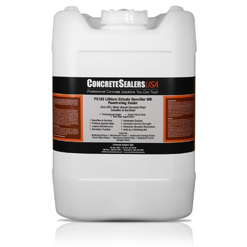 PS103 Lithium Silicate Densifier WB Penetrating Sealer (5 gal.) - Concrete Sealers USA preview 1