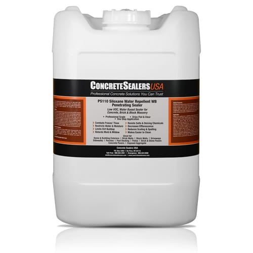 PS110 Siloxane Water Repellent WB Penetrating Sealer (5 gal.) - Concrete Sealers USA preview 1