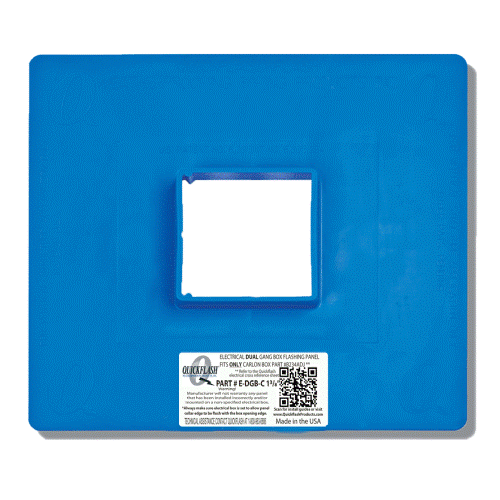 E-DGB-C 1 3/8" ELECTRICAL DUAL GANG BOX FLASHING PANEL preview 1