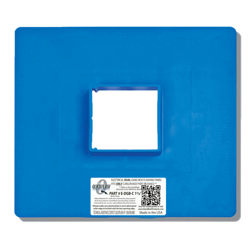 E-DGB-C 7/8" ELECTRICAL DUAL GANG BOX FLASHING PANEL preview 1