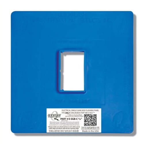 E-SGB-C 5/8" ELECTRICAL SINGLE GANG BOX FLASHING PANEL preview 1