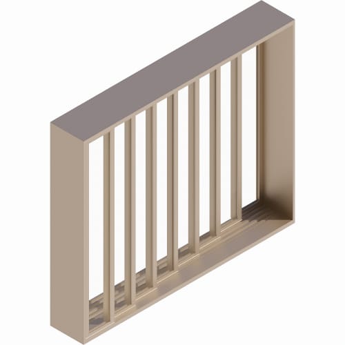 preview of XXXXXXXO - 7 Vent Panels Stacking with 1 Fixed Panel NS Thinline
