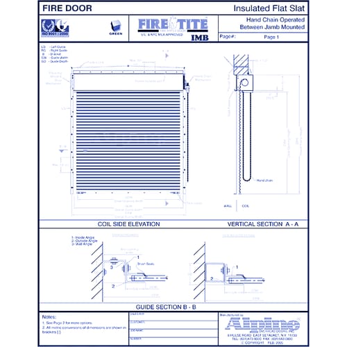preview of Fire-Tite® IMB Between Jamb Mounted (Packout): Hand Chain Operation