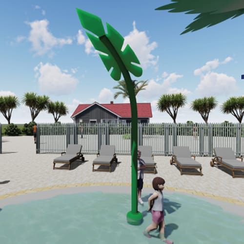 Interactive Water Features: Aqua Leaf preview 2