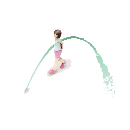 Ground Sprays: Aqua Arching Stream preview 1