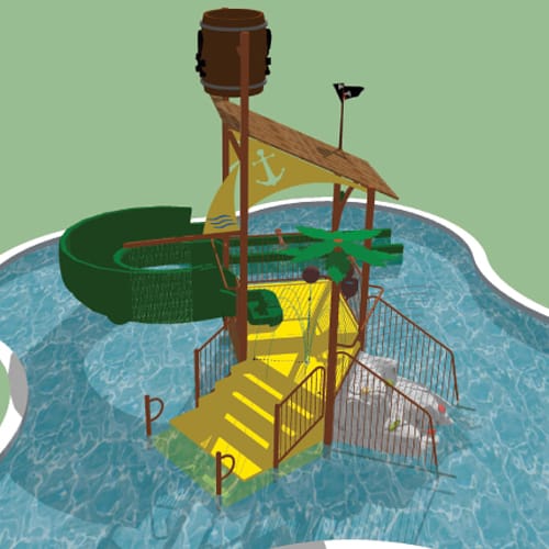 Interactive Water Playsets: AWF-201 Pirate Ship preview 2