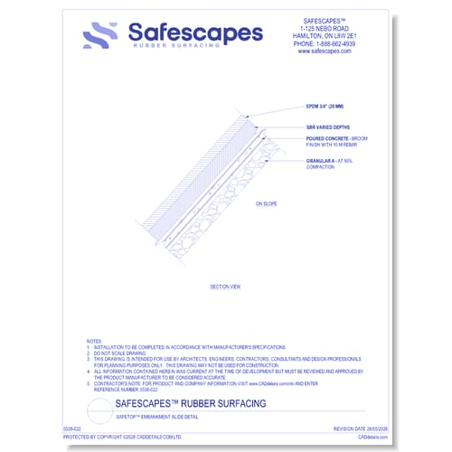 preview of SafeTop™ Embankment Slide Detail